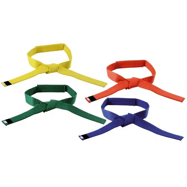 Custom Best Quality Kids Karate Belt/Karate hook loop fastening system Belts/Kids Martial Arts Belts