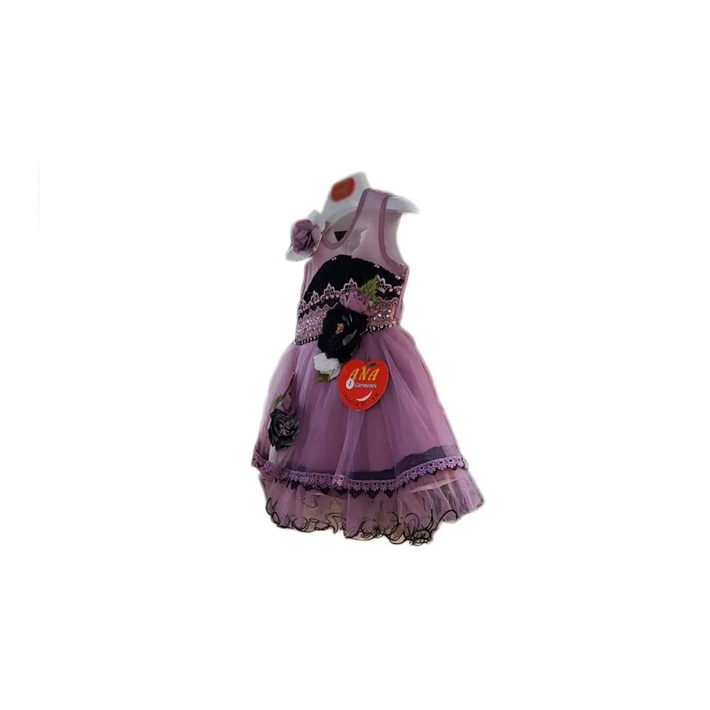 wholesale 2020 hot sale new design latest little kids birthday children gown frock smoked wedding flower party girl dress