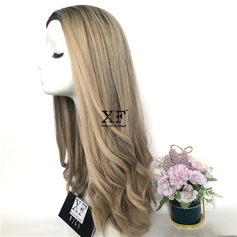 
Wholesale Stunning ASH Blonde 100% European Virgin Hair Band Fall Kosher Wigs For Summer 