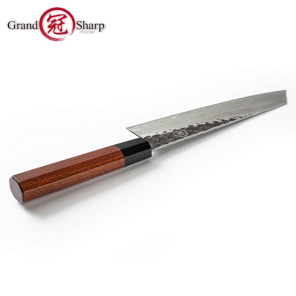 Лидер продаж японский ручной нож шеф-повара из 3 слоев AUS-10 из японской стали 9 дюймов kiritsuke нарезки рыбы мяса кухонный нож