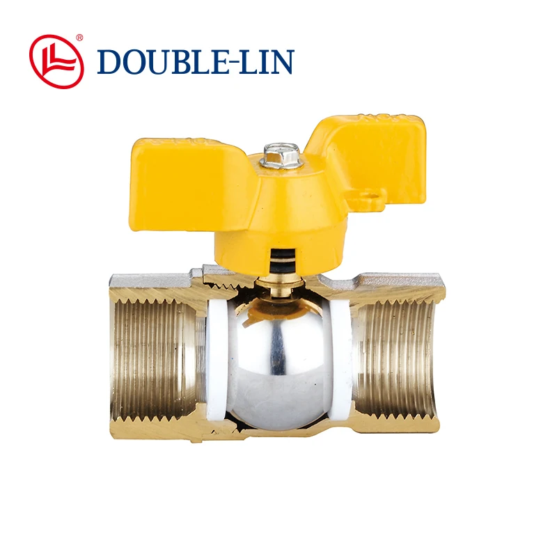 T Handle Female X Female Long Threads 5 Bar 1 Inch Gas Valve