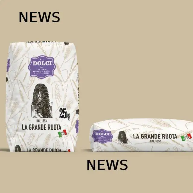 100% made in Italy soft wheat flour mixed with common wheat starch and roasted soy flour 25KG mix for pastry organic