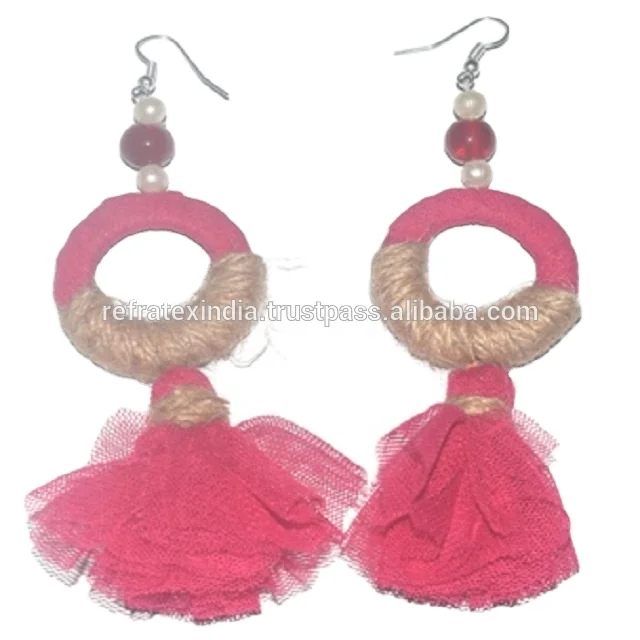 RED FLOWER EARRING ER1052 Bulk Supplier And Manufacture By Refratex India Made in India for Best Quality And Low Price and color