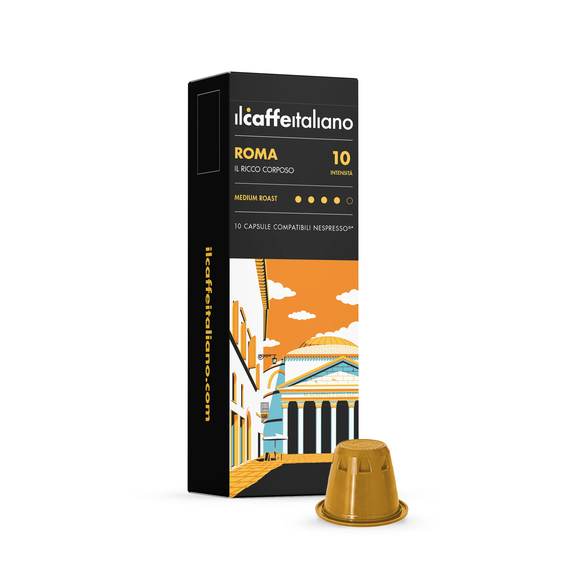 
100 capsules Compatible Nespresso (R)* - Roma - Coffee Capsule 