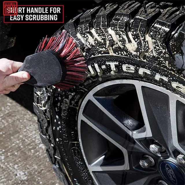 CTCCPB018  Premium Car Detailing  brush for Tire Floor Mats Engine Bay Rubber & Plastic Trim Accessories