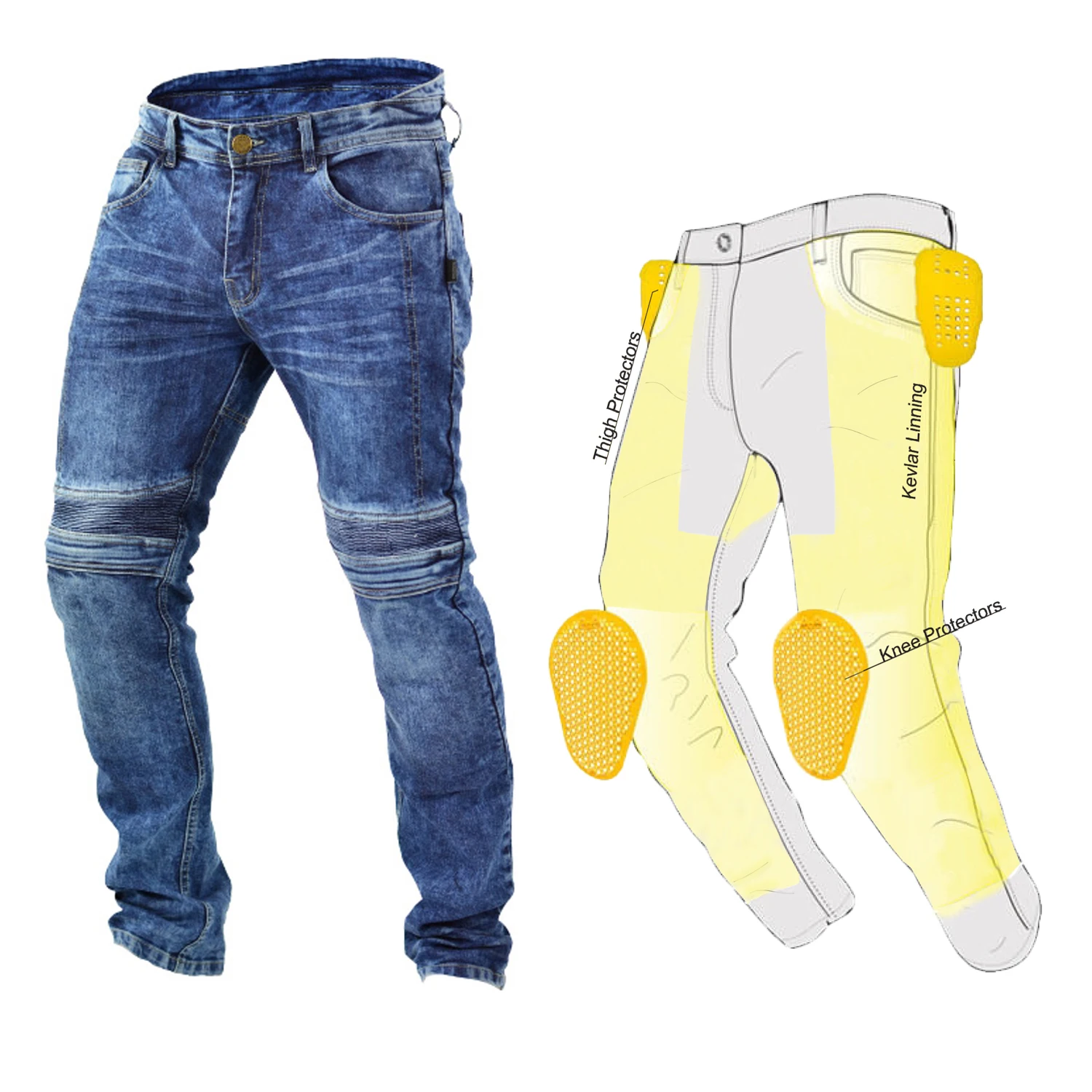 Best manufactured snow washed motorbike jeans for girls, A Rated kevlar jeans for women, Prime Protection