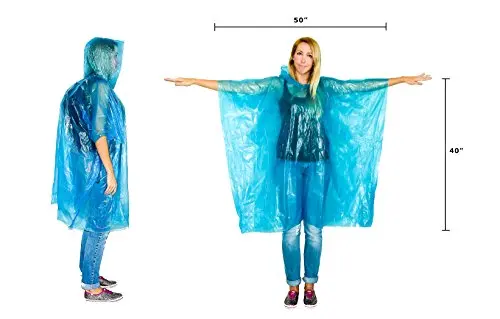 Hot Sale Clear PE Disposable Raincoats Waterproof Rain Ponchos Direct from Vietnam Factory