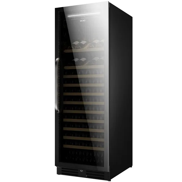 177 Bottles Bodega De Vino Chiller Design Wood Living Room Display Counter Home Bar Wine Cabinet For Kitchen