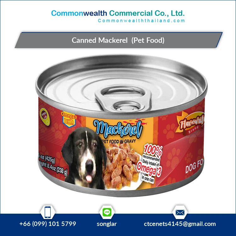Горячая Распродажа высокое качество упаковка 14 унций корм для собак скумбрия рыба в консервах/олове