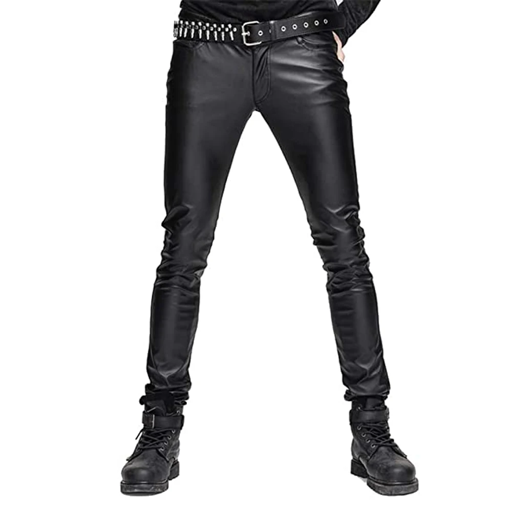 Бриджи мужские кожаные эластичные на колено удобные для верховой езды