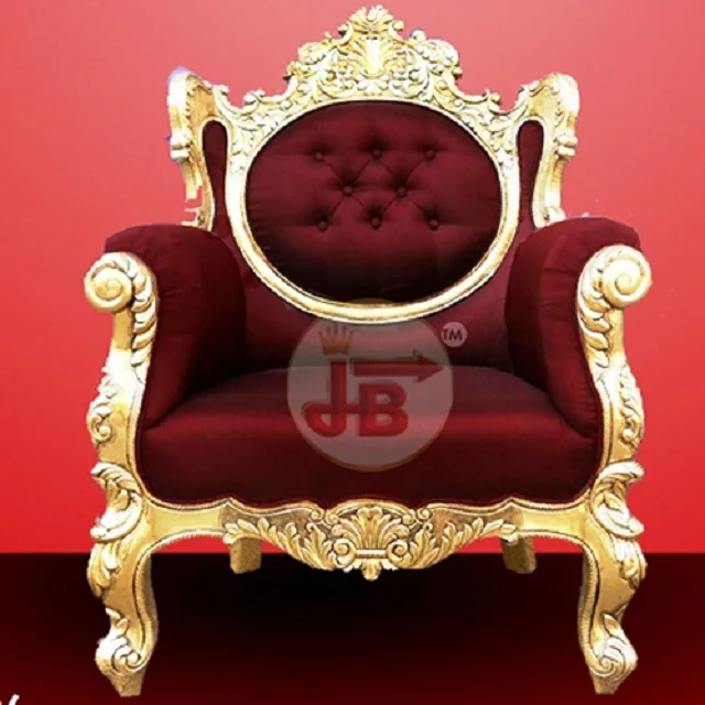 Luxury Wedding Gold Throne King Chair
