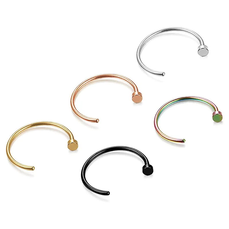 Classic 316L Stainless Steel Western Septum Piercing Jewelry Nose Rings for Women