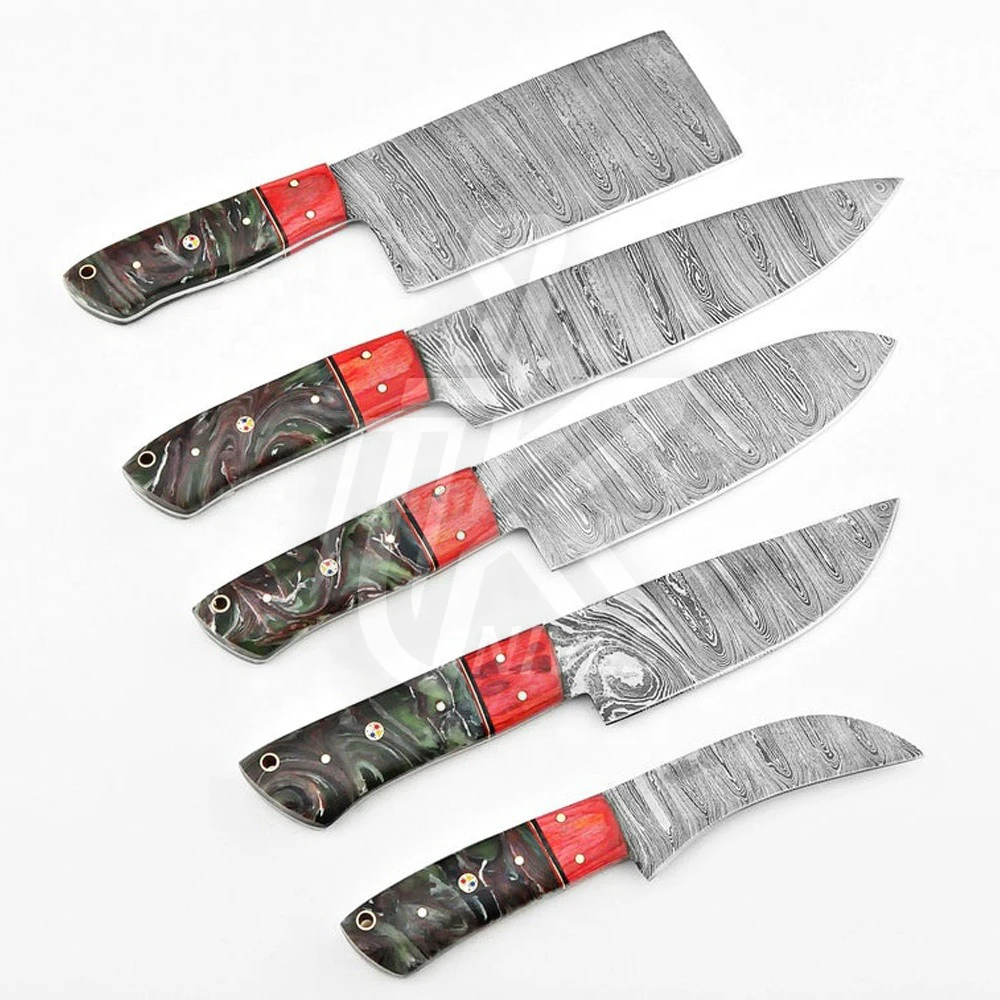 100%Top High Quality Damascus Chef Knife Sets | Wholesale Cheap Price Hot Sale Chef Knife Sets