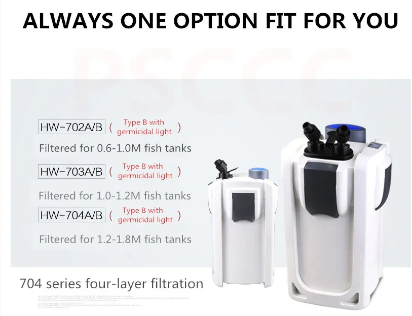 SUNSUN HW-704A Outside Filter  External Aquarium Canister Filter for Fish Tank