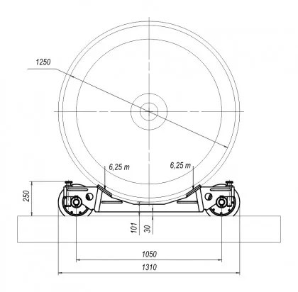 Trolley to transport locomotives TTL25