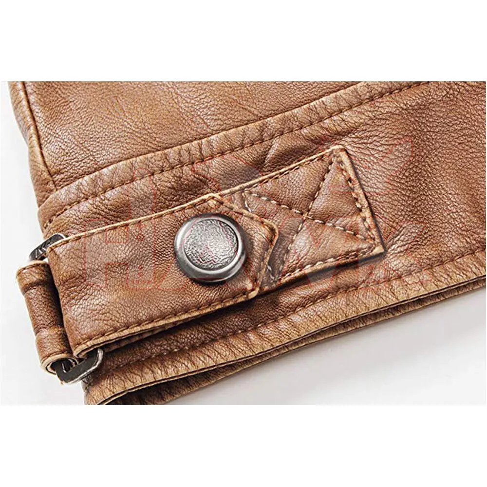 Genuine Leather Fashion Jacket For Men Windproof Sheepskin Leather Jacket For Men