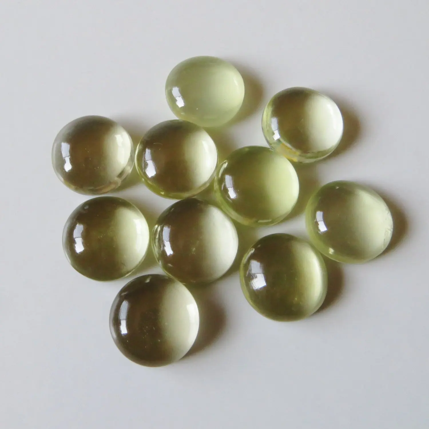 Натуральный лимонный кварц Круглый Кабошон 15x15 мм свободный драгоценный камень индийские украшения домашний декор модный