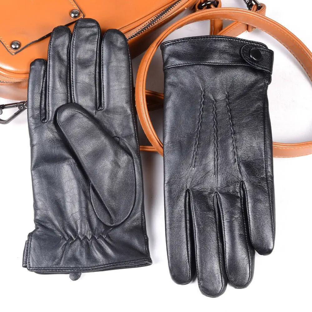 
Best Quality Driving Gloves Female Black Dress Winter Real Leather Warm Driving Gloves Women 