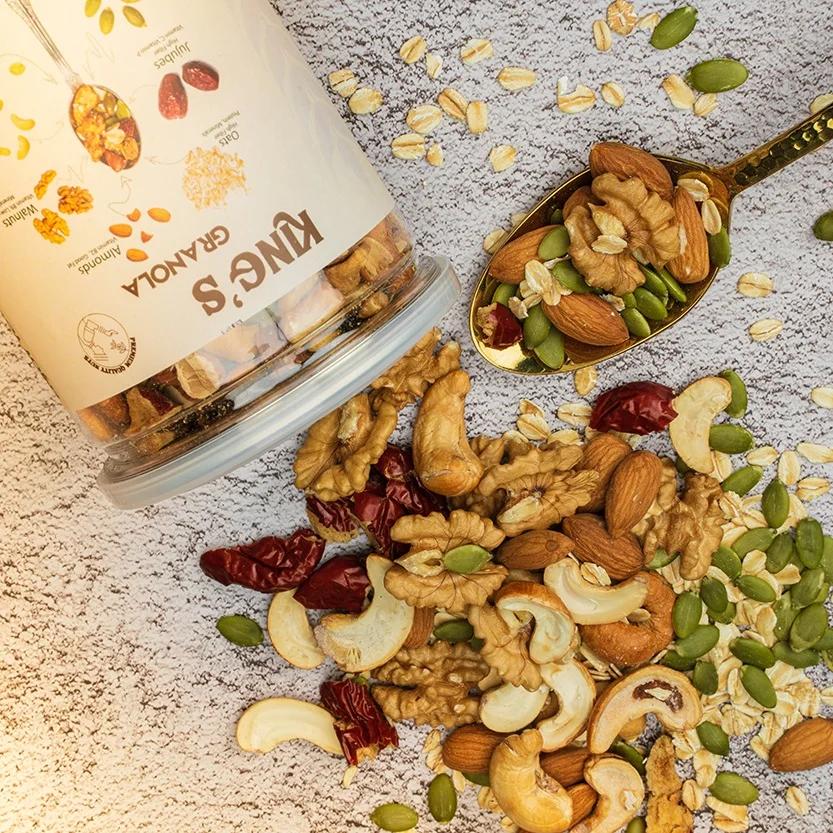 Еда для завтрака и напитки из Вьетнама семена кешью сквоша Jujube мед миндаль гранола взрослых