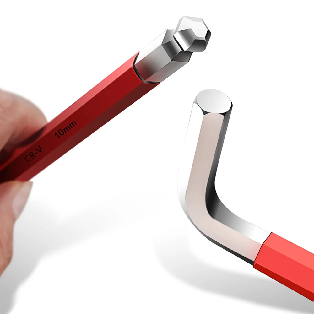 ThinkRider 9pcs Bike Repair Hand Tool Kit Alloy Steel Hex Bicycle inner Hexagon Allan Key Wrench Set