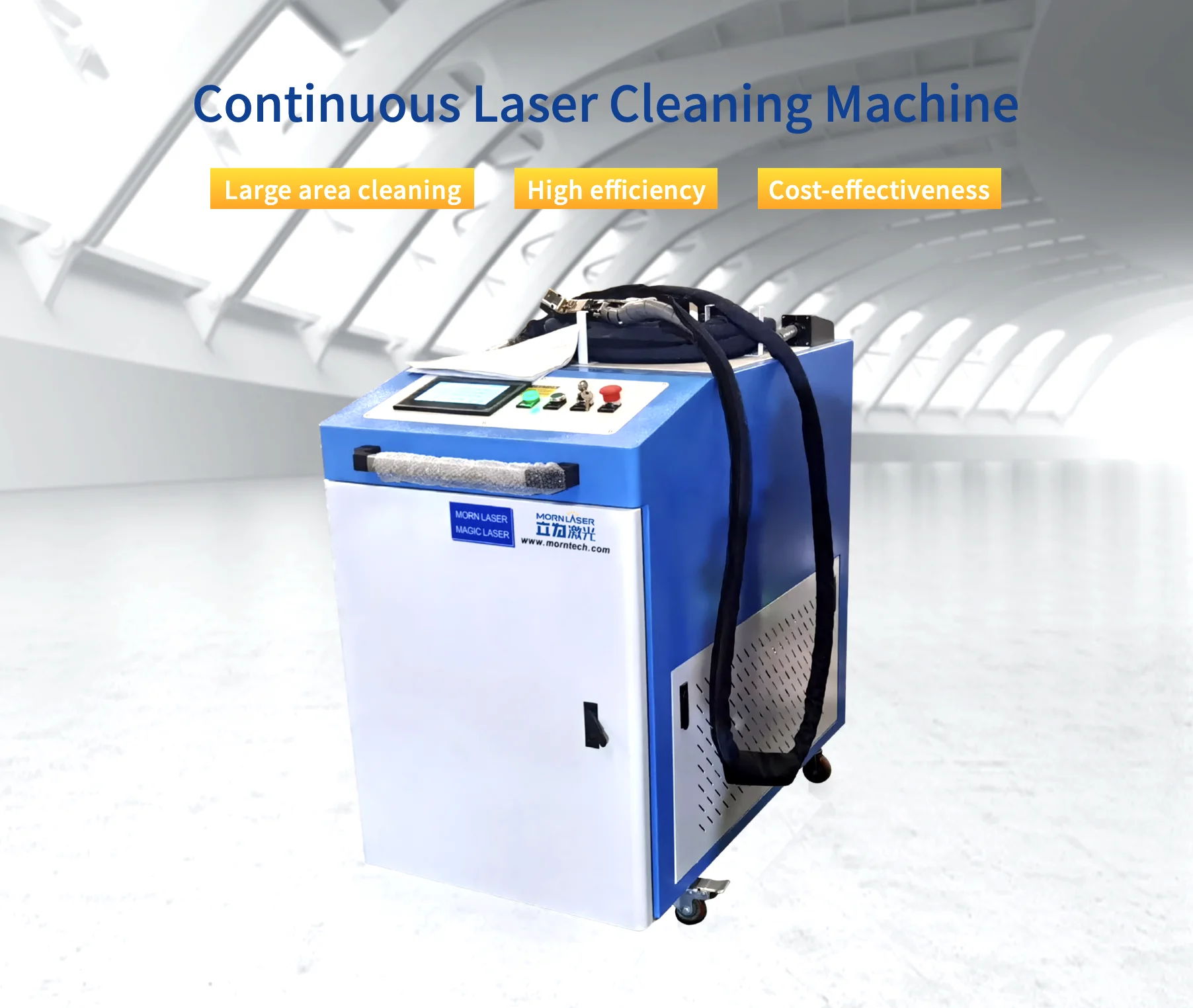 Morn fiber laser cleaning surface machine price / 1000w laser cleaning machine rust removal