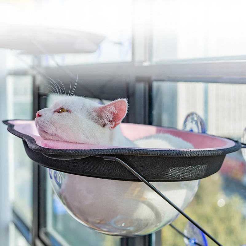 Cat Window Hammocks Window-Mounted Cat Bed with Strong Suction Cups Hold Up for Cats and Small Dogs