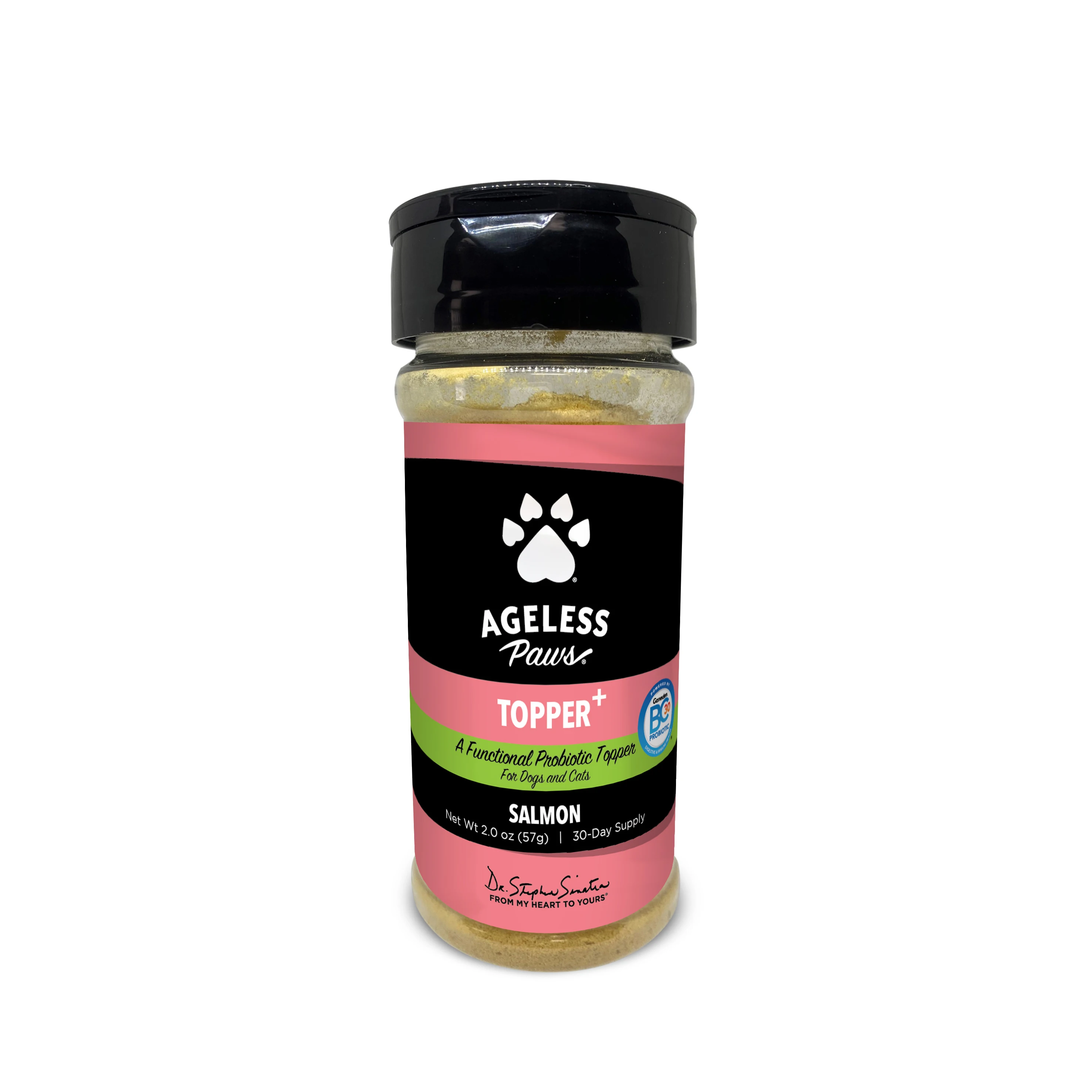 Salmon Pet Food Topper with Probiotic -  High Protein Freeze-Dried Food Topper for Dogs and Cats (2 oz / 56.7 g)