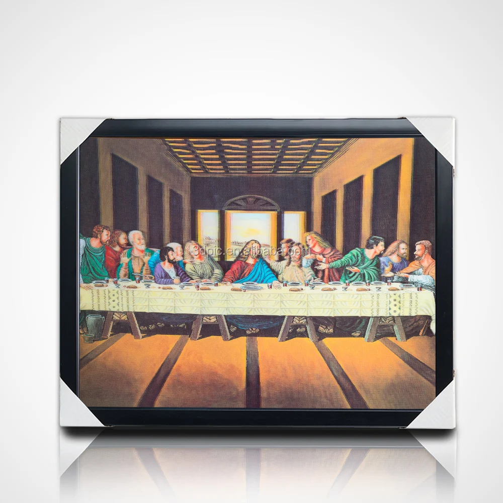 3d decoration pictures of last supper 3d pictures with painting characters
