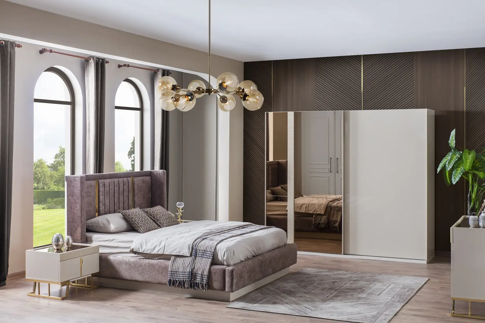 Эксклюзивная мебель для спальни NERO Сделано в Турции