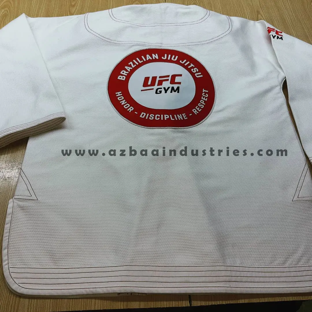 100% Organic cotton Brazilian Jiu Jitsu Gis Custom Made BJJ Gis BJJ Kimonos and pants White