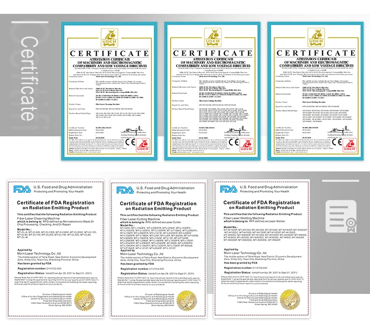 Morn fiber laser cleaning surface machine price / 1000w laser cleaning machine rust removal