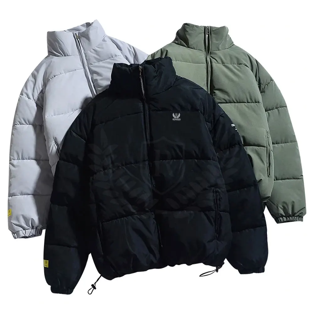 Men Fashion New Design Winter Puffer Shiny Jacket Warm Padding Wholesale Bubble Jacket