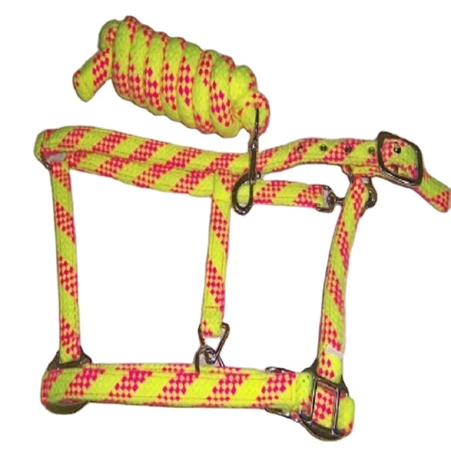 BEST QUALITY - Wholesale High Quality Dual Colors Head Collar Halter Made in India Dual Color Horse Halter Horse Head Collar