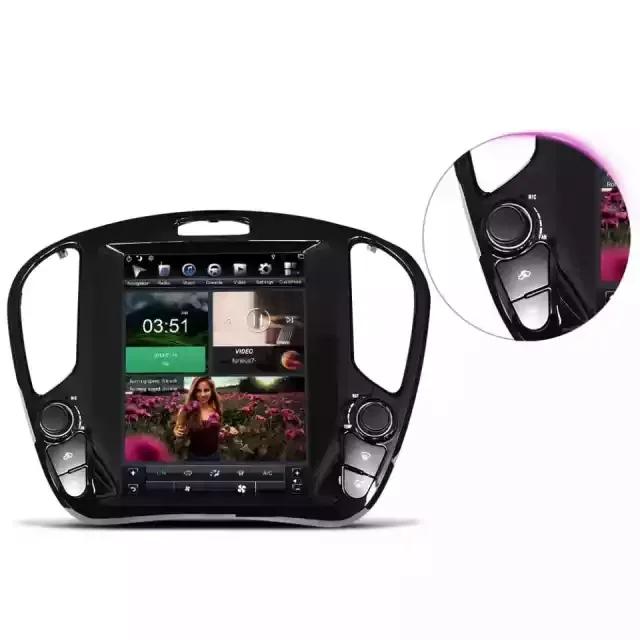 Aucar 10.4 Touch Screen Android 9 GPS Navigation DVD Player Car audio radio stereo For Infiniti ESQ/Nissan Juke 2011-2018