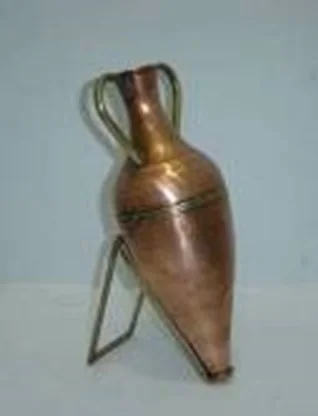 Mini Amphora With Brass Stand