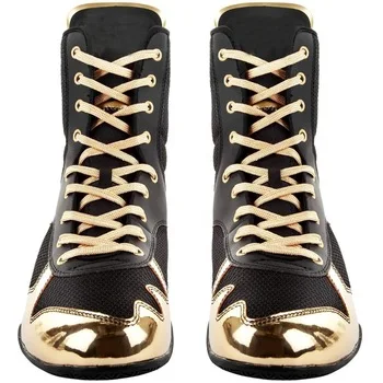 
Boxing shoes custom by FR-1 black and gold boxing shoes 