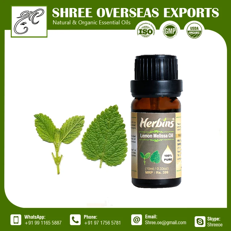 Organic Lemon Melissa Essential Oil