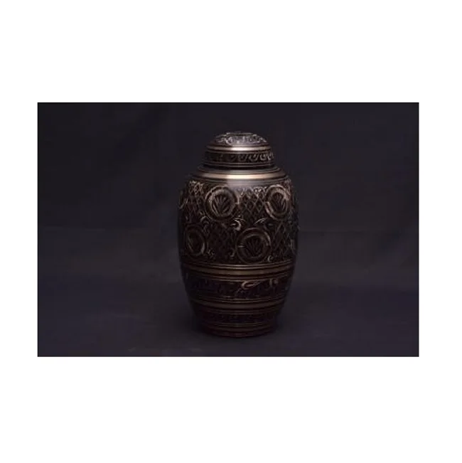 Высококачественные урны для кремации с полностью гравировкой внизу из Индии, похоронные урны, урны для кремации из Индии