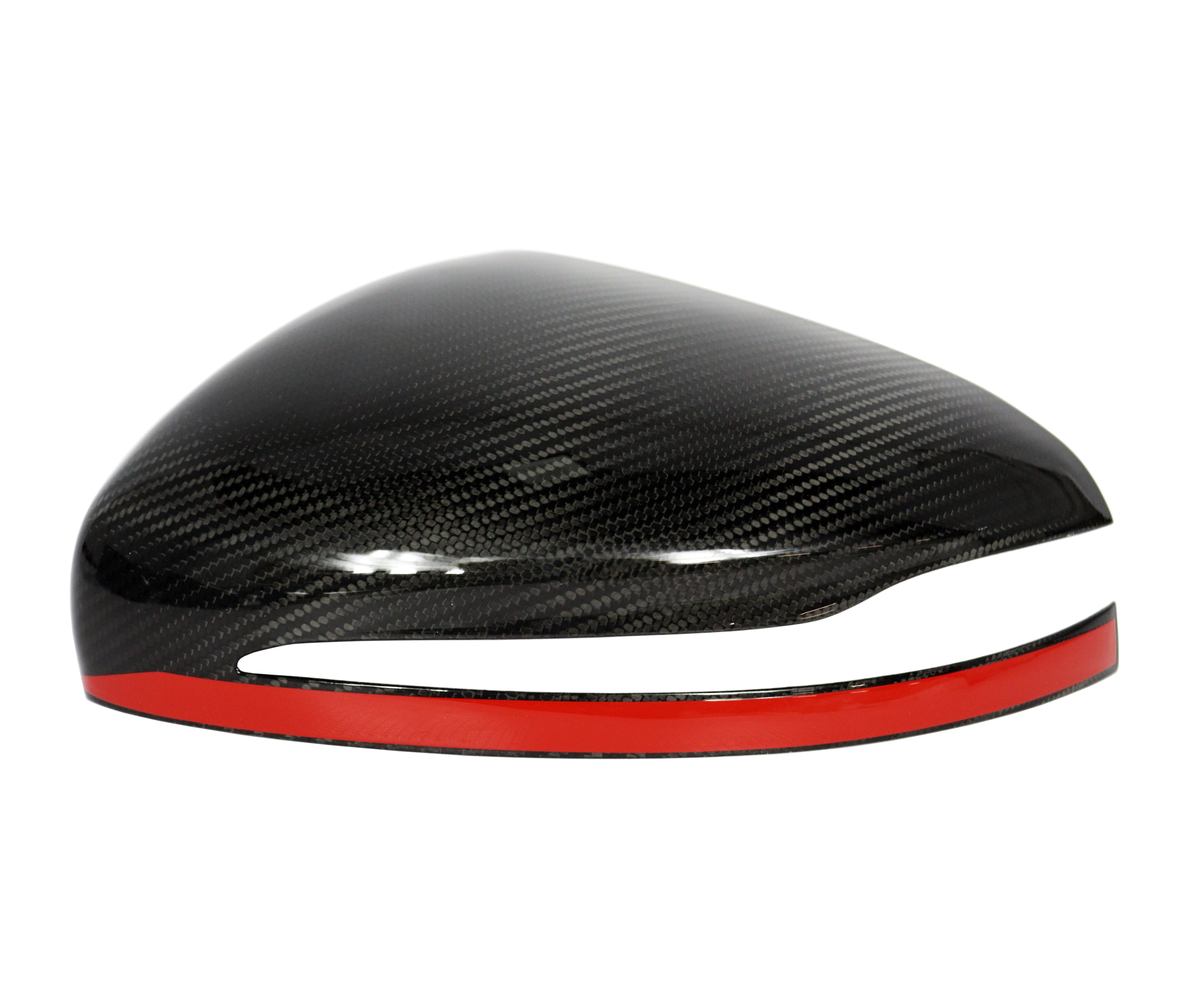 Carbon Fiber Red Strip Side Mirror Covers made for Mercedes W463A W464