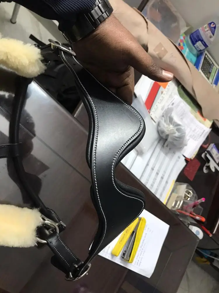  Оригинальная овечья шерстяная высококачественная кожаная Петля Необычные швы на носовой резинке со стандартной стальной фурнитурой