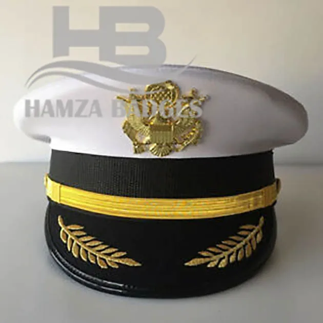 
Adult Party Fancy Dress Unisex White Sailors Navy Captain Boating Military Hat Cap 