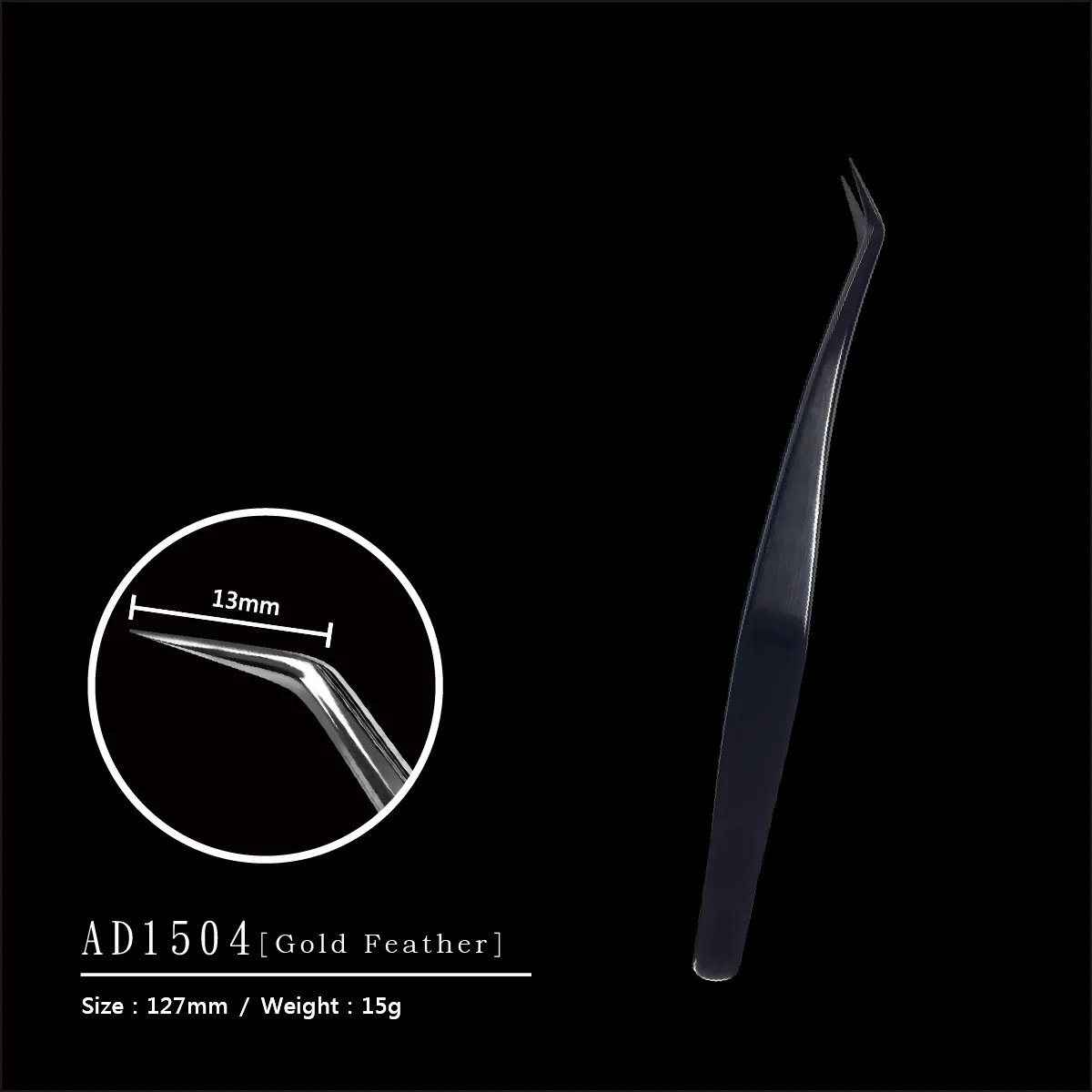 AD1506 OEM ODM Logo Taiwan Handmade Eyelash Extension lash Tweezers