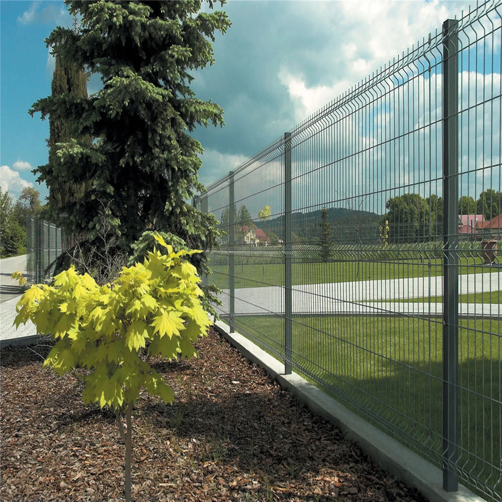 3D Curved Welded Wire Mesh Cheap Price Decorative Garden Border Fence For triangle Fence Panel