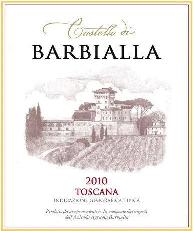 Red wine supertuscan igt sangiovese petit verdot merlot 2010