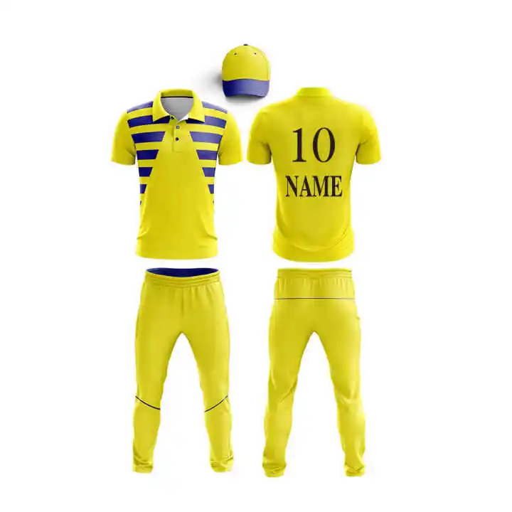 Hot Sale Cricket Uniform ,Custom Printing Cricket Uniform for Youth and Adults in Pure Quality Material