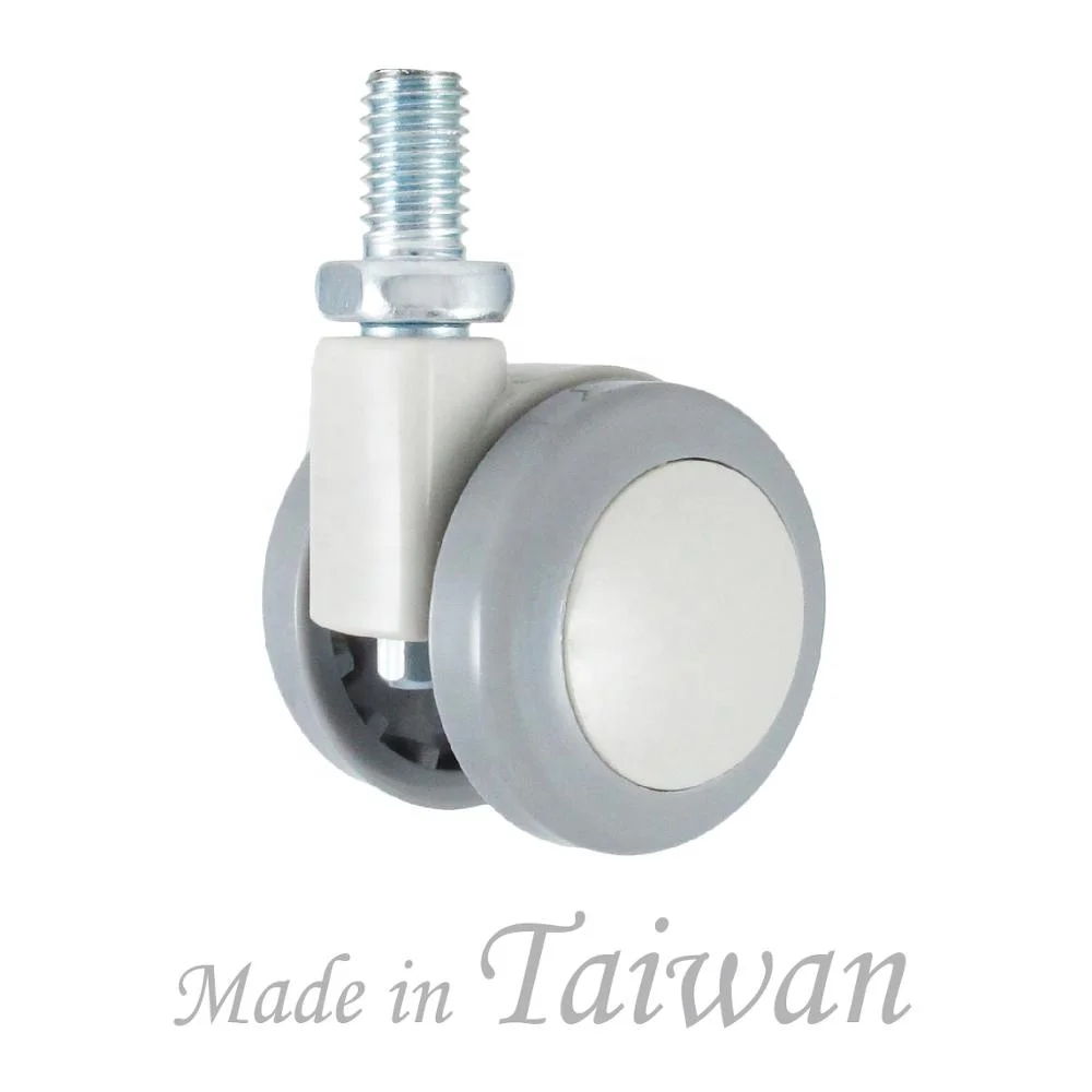 CCE Caster 1.5 Inch Nylon Twin Furniture Roller Wheels With Screw