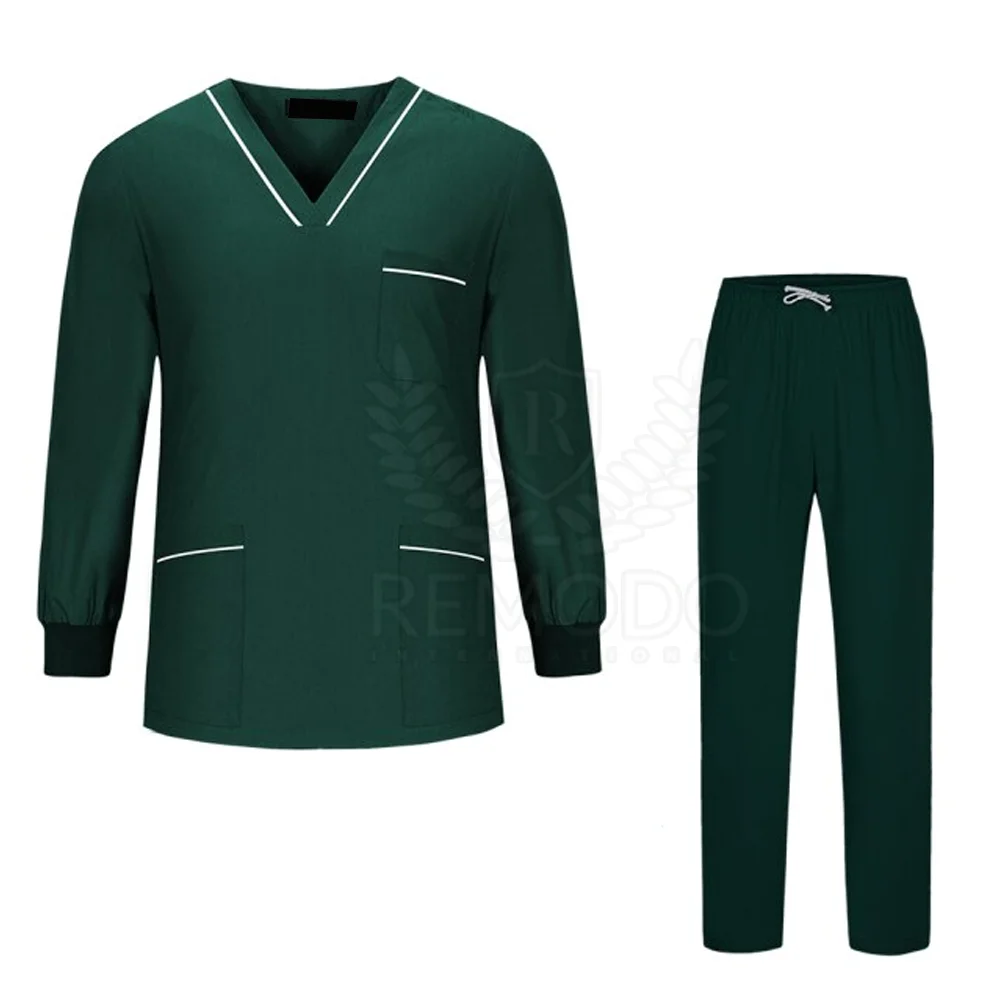 Fashionable Medical Fit Scrubs Uniforms Stretchy short Sleeves Scrubs Suits Custom Nurse Scrubs