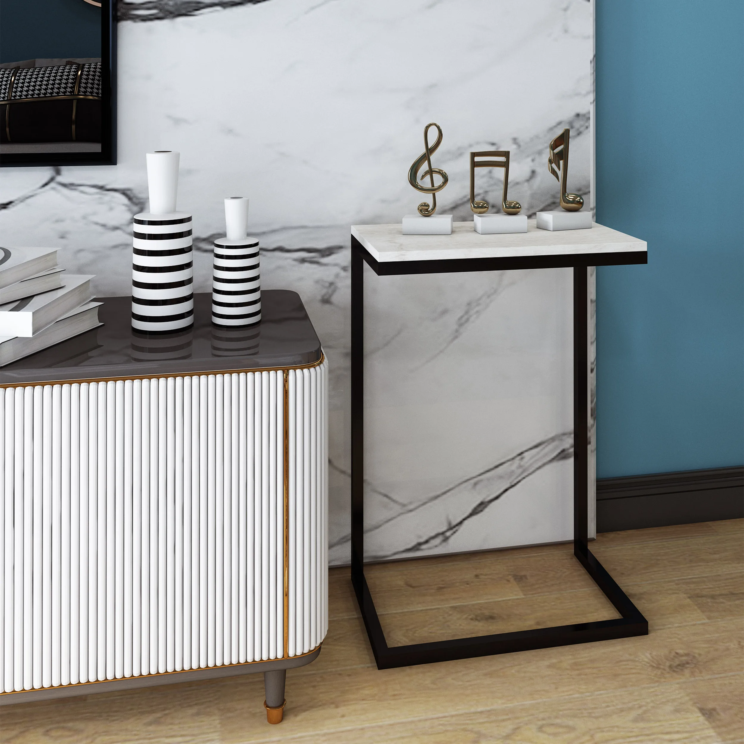  Лидер продаж столик с-образной формы для гостиной спальни и маленького дивана боковой