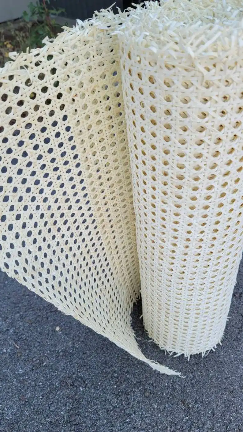 Высокое качество, фабрика, самая низкая цена, доставка, пластиковая сетка, ротанговая тростниковая лента, рулон с завода во Вьетнаме