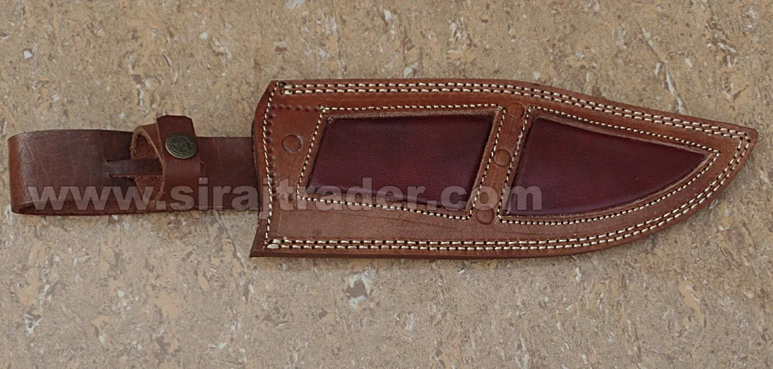 Рукоятка ножа из дамасской стали ручной работы